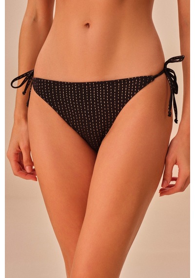 Suwen Line Lurex İnce Bağcıklı Bikini Alt Sb259911312d1312 Çizgili Simli