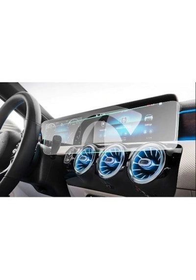 Mercedes Gla 200 2021-2023 Navigasyon Bilgi Ekranı Ve Dijital Gösterge Ekran Nano Koruyucu