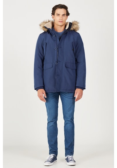 Wrangler Regular Fit Normal Kesim Dik Yaka Lacivert Parka Ceket Lacivert Wrangler Regular Fit Normal Kesim Dik Yaka Lacivert Parka Ceket Lacivert