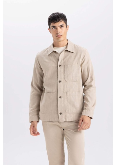 DeFacto Regular Fit Polo Yaka Pamuklu Cepli Gömlek B4131AX24SPBG773 DeFacto Regular Fit Polo Yaka Pamuklu Cepli Gömlek B4131AX24SPBG773