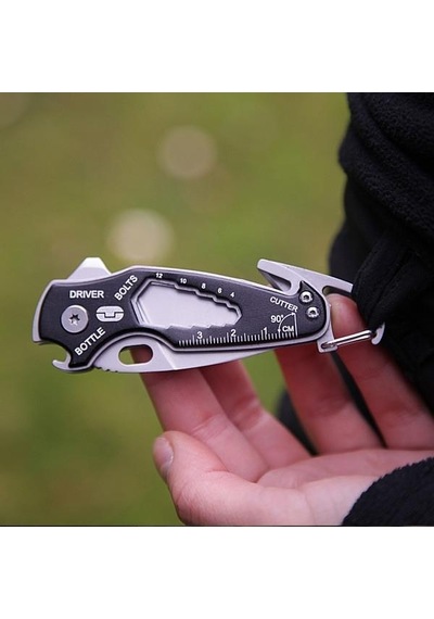 True Utility Tu 573k Smart Knife Kamp Çakı Gümüş - Siyah