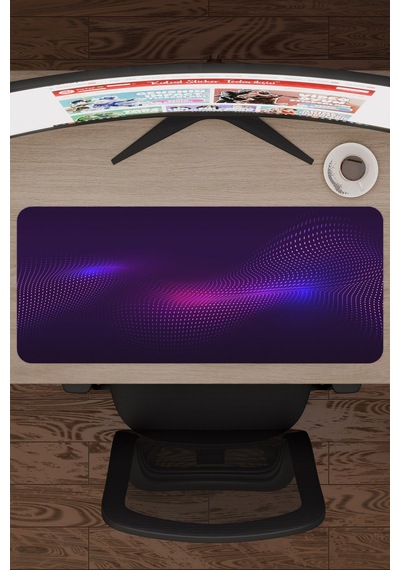 Noktalar Kaymaz Dikişli Kauçuk Oyuncu Mousepad V4 - 70x30 Xl Gaming Mouse Pad Fare Altlığı