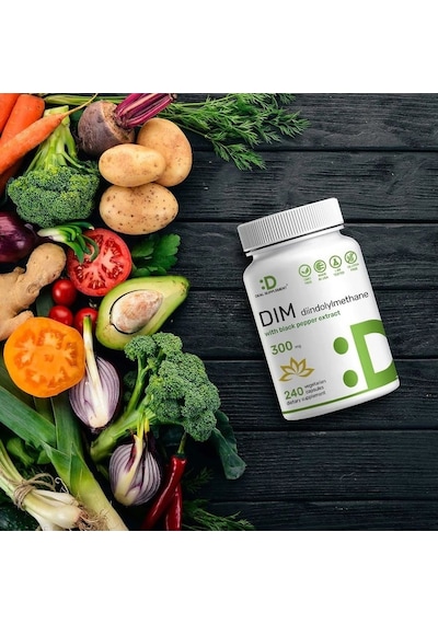 Dım With Black Pepper Extract 300mg, 240 Kapsül Usa Menşei- Dmmedicine'den