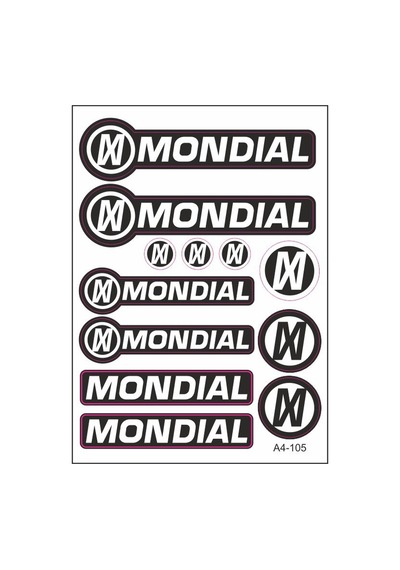 A4 Sticker 105 Tek Paket Çoklu Sticker Çok Renkli