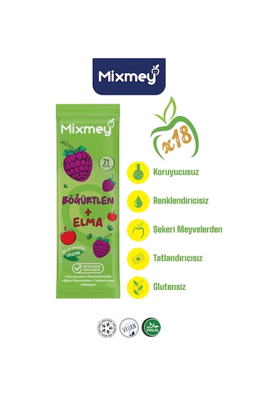 Böğürtlen Meyve Barı 18 Adet Atıştırmalıklar Vegan, Glutensiz, Koruyucusuz 20g X 18adet