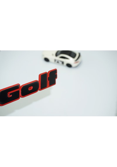Dk Tuning Golf Mk2 Mk3 Bagaj Siyah Kırmızı Yazı Logo Volkswagen İ