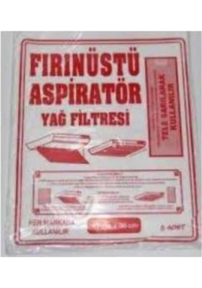 Fırınüstü Kağıt Iratör Yağ Filtresi Bez Filitre 5 Adet 42x56 Cm Her Markaya Uygundur
