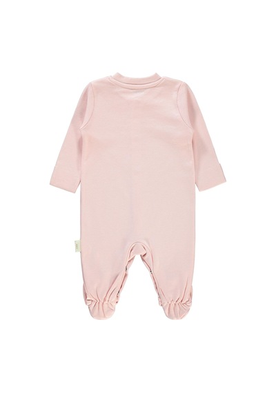 Civil Baby Bebek Organik Patikli Tulum 0-3 Ay Pembe