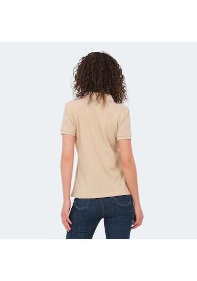Slazenger VERA I Kadın Polo Yaka Bej Tişört