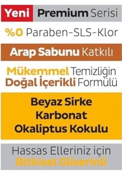 Easy Clean Premium Arap Sabunu Katkılı Yüzey Temizlik Havlusu Mendili 100 Yaprak