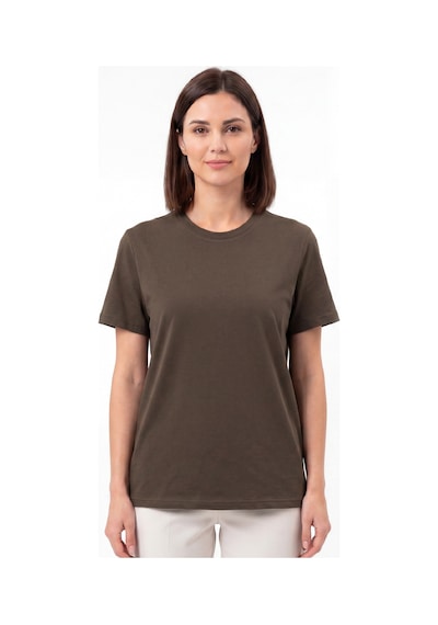 Goffra Kadın Vision Bisiklet Yaka Premium Kalite Yoğun Dokulu Pamuklu T-shirt Kahverengi W101-r0220-06 Goffra Kadın Vision Bisiklet Yaka Premium Kalite Yoğun Dokulu Pamuklu T-shirt Kahverengi W101-r0220-06