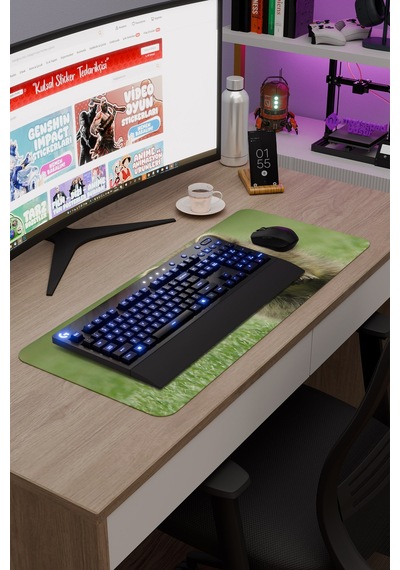 Rakun Kaymaz Dikişli Kauçuk Oyuncu Mousepad V2 - 70x30 Xl Gaming Mouse Pad Fare Altlığı