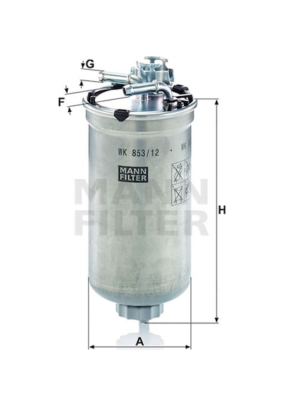 Seat İbiza 1.4 Tdı Amf Yakıt Filtresi 2003-2006 Mann Filter Amf