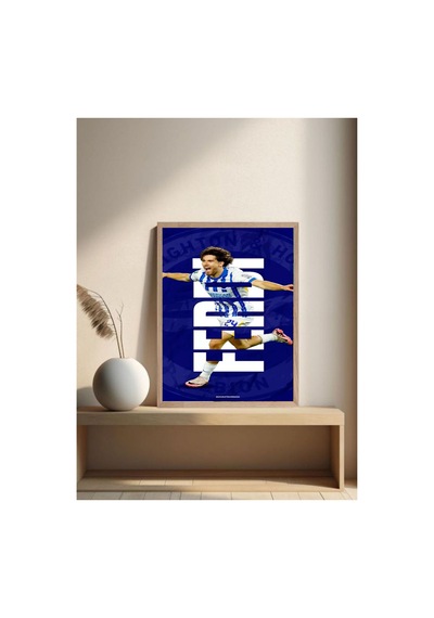 Poster Ferdi Kadıoğlu Ahşap Çerçeveli Dekoratif Tablo Çok Renkli - 869075303 Çok Renkli