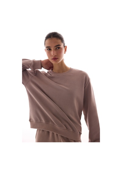 Penti Bej Bisiklet Yaka Regular Kesim Pamuklu Sweatshirt