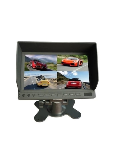 Twogo Okul Servis Taşıt Kayıt Cihazı Seti - Dvr 4 Kamera 7 Inc Ekran +monitör Twogo Go-x4004h