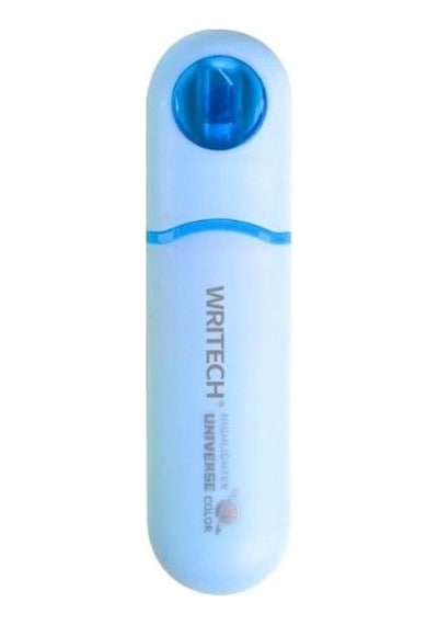 Wrıtech W-8154 Astronot Fosforlu Kalem Pastel Mavi - 12'li Kutu