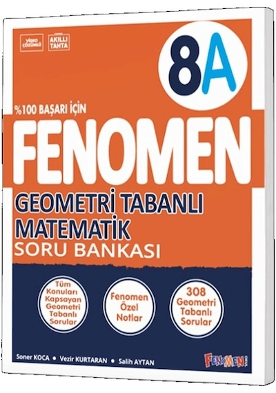 Fenomen Okul 2024 8. Sınıf Geometri Tabanlı A Temel Düzey Soru Bankası