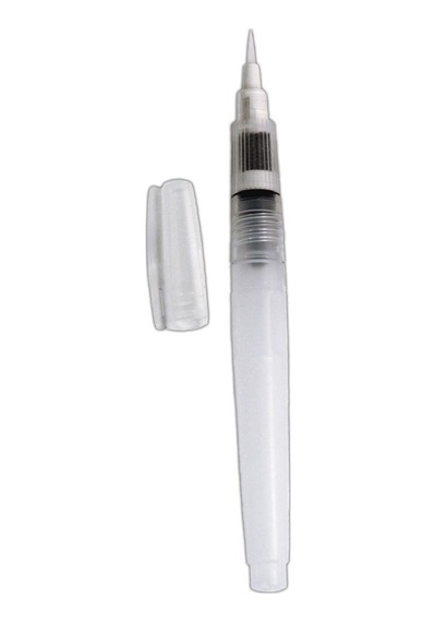 Ranger Tıp33080 Tim Holtz İnce Detaylandırıcı Uçlu Su Fırçası, 15 Cm, Beyaz 0,15 L