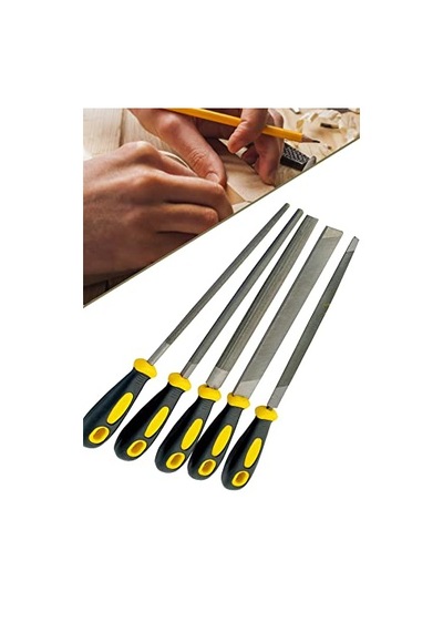 Meşem-1290 Büyük Boy Eğeleme Seti 32cm 5'li Eğe Seti Hava Çeliği, Metal, Ağaç 1410