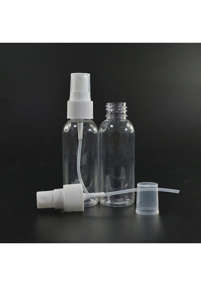 Güvenç Ambalaj 5 Adet 50 ml Sprey Kapaklı Dezenfektan ve Kolonya Boş Şişesi