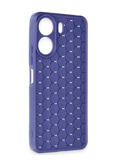Newface - 250 - Xiaomi Redmi 13c Kılıf Petek Silikon Kapak - Csmo-tex - - Lacivert