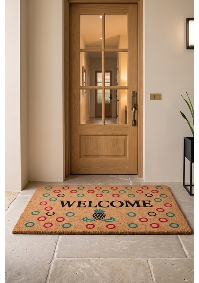 Villadia Home Textile Kapı Önü Paspası Kaymaz Taban Dekoratif Paspas Ev Giriş Antre İç Ve Dış Mekan Paspası 45x70 Cm 3ypycoco