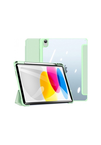 More TR Dux Ducis Apple Uyumlu iPad  10.2 2022 Kılıf Toby Series Kalem Yerli Manyetik Kapaklı Kılıf - Yeşil