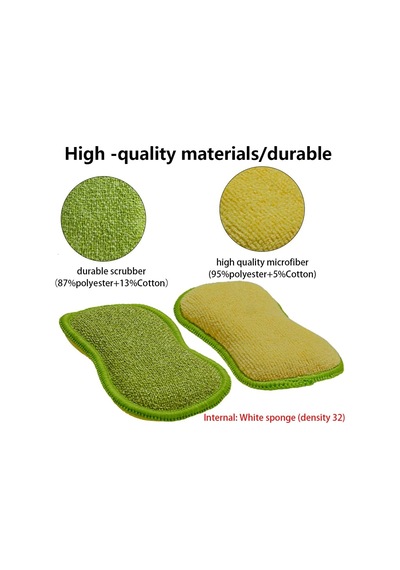 Tarafından Mutfak İçin Çok Amaçlı Ovma Süngerleri Çizilmez Mikrofiber Sünger Ağır Hizmet Tipi Ovma Gücü İle