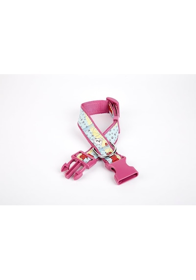 Pati Desenli Dokuma Köpek Boyun Tasması 3 Cm X 36-60 Cm Mor - Rxlu-300524 Çok Renkli