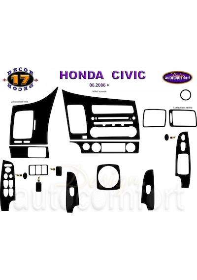 Honda Civic Konsol/Maun Kaplama 2006+ 17.Prç (522070530)