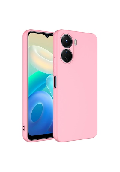 Zore Vivo Y16 Kılıf Omsy Mara Lansman Kapak - Pembe