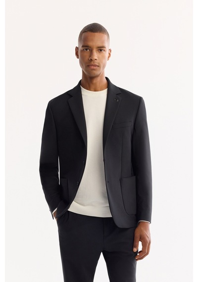 Avva Erkek Siyah Mono Yaka Bi-stretch Su İtici Kırışmaz Blazer Comfort Slim Fit Ceket A52y4009 Avva Erkek Siyah Mono Yaka Bi-stretch Su İtici Kırışmaz Blazer Comfort Slim Fit Ceket A52y4009