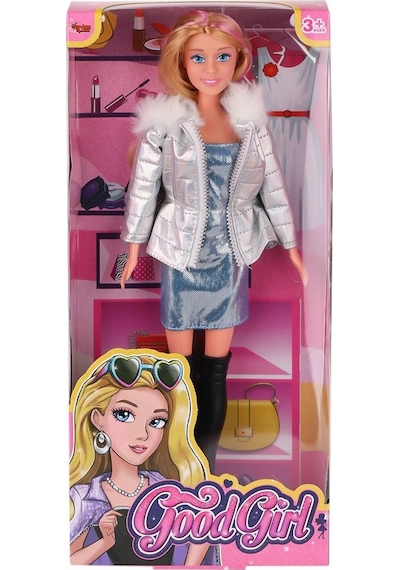 Wg-66770 Parlak Elbiseli Ceketli Bebek 29 Cm