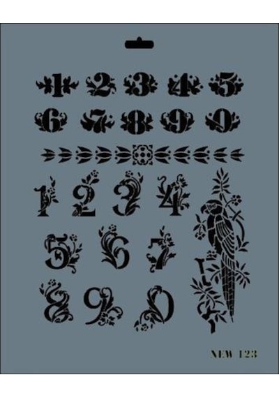Rich New Seri N-123 Stencil 35X25 Cm