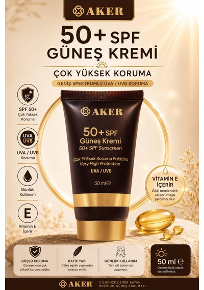 50+ Spf Güneş Kremi 50 Ml