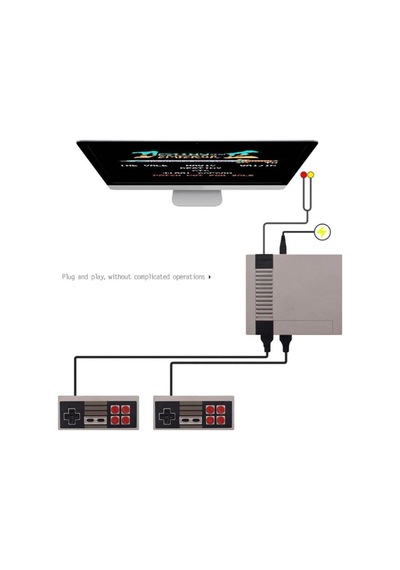 Beyaz Retro Mini Oyun Konsolu 620 Oyunlu Hdmı Bağlantılı Bluetoothsuz Televizyon Atarisi