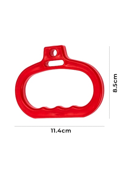 Microcase Ergonomik Çok Amaçlı Taşıma Ve Destek Tutacağı Kaydırmaz Güçlü Kavrama Aparatı Spor, Alışveriş Ve Endüstriyel Kullanıma Uygun 1 Adet - Al5876 Kırmızı