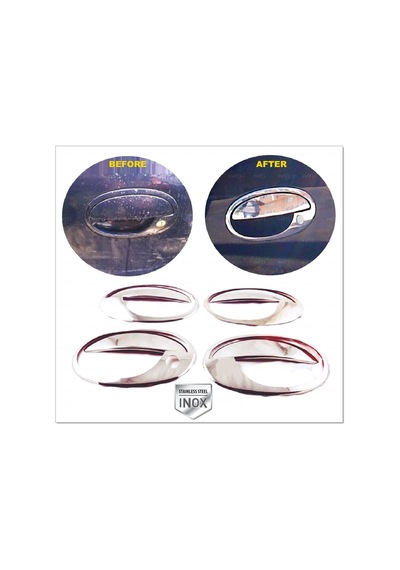 Opel Corsa C Krom Kapı Kolu Çerçeve 4 Kapı 2000-2007 P. Çelik