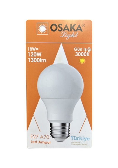 4 Adet Osaka 18w 120w Sarı Işık 3000k E27 Duylu Kalın Duy Led Ampul