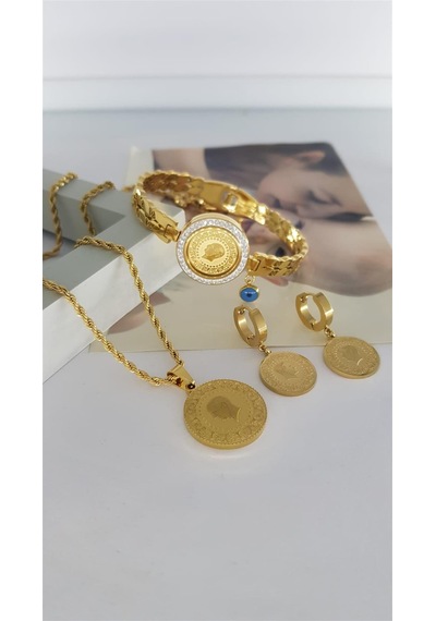 Sones Çelik Takı Setleri Sns500811 Gümüş - Rose Gold