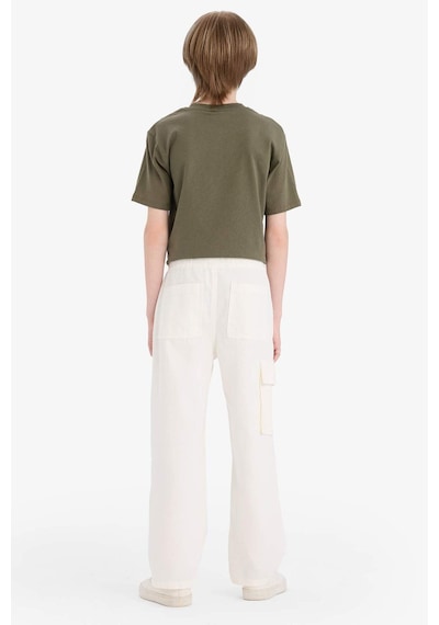 DeFacto Erkek Çocuk Wide Leg Standart Paça Gabardin Pantolon E1586A825SMER77