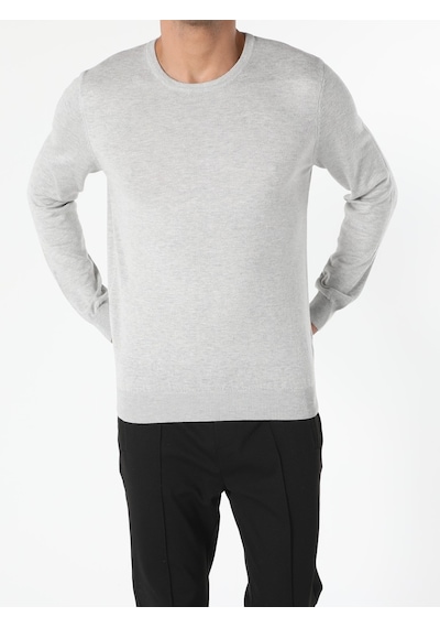 Colin's Regular Fit Bisiklet Yaka Erkek Gri Kazak CL1051445_Q1.V2_LGM