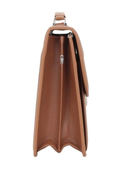 Case Club Notebook Laptop Evrak Çantası 15.6'inç 5 Bölmeli Su Geçirmez Omuz Askılı Taba