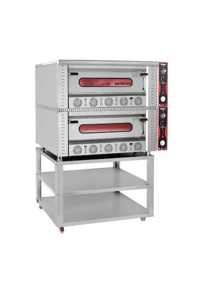 Himaksan Çift Katlı Pizza Fırını Tüplü 4 + 4 Pizza