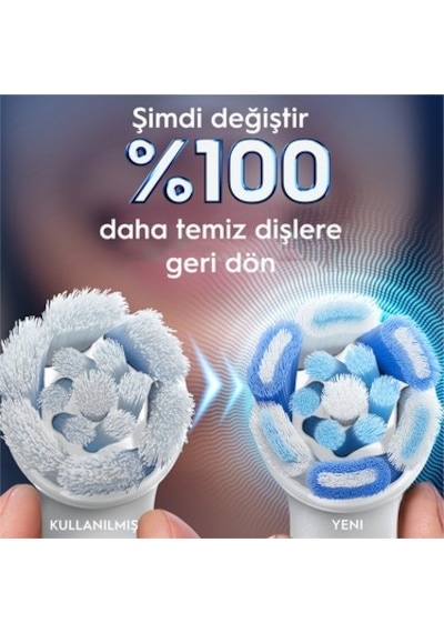 Oral-b İo Ultimate Clean Beyaz Diş Fırçası Yedek Başlığı 2 Adet Yumuşak Kıllarla Üstün