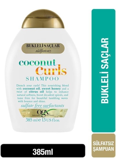 OGX Bukleli Saçlar İçin Nemlendirici Coconut Curls Sülfatsız Şampuan 385 ML
