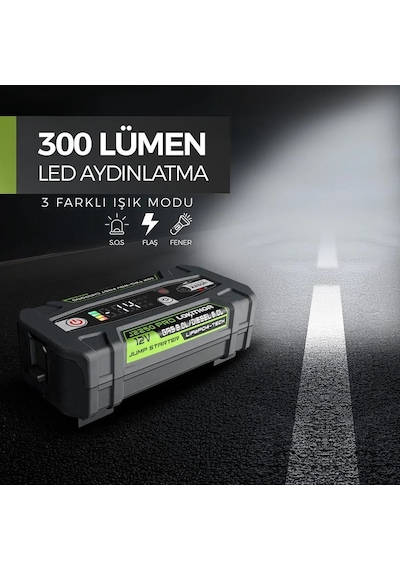 Lokithor J2250pro 12v 2250amp Lifepo4 Akıllı Akü + + Led Lamba