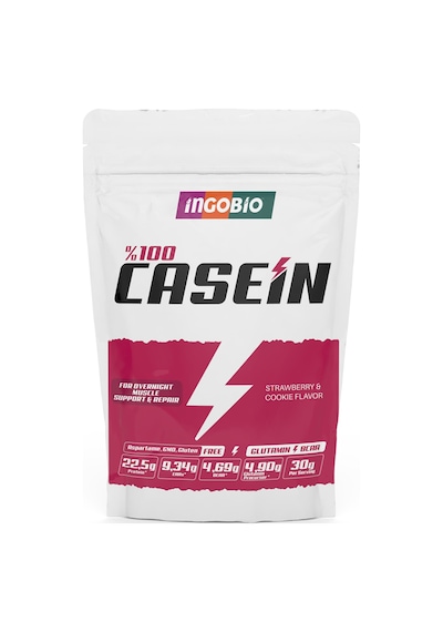 İngobio Casein Çilek Ve Kurabiye Aromalı Çilek - Çilek
