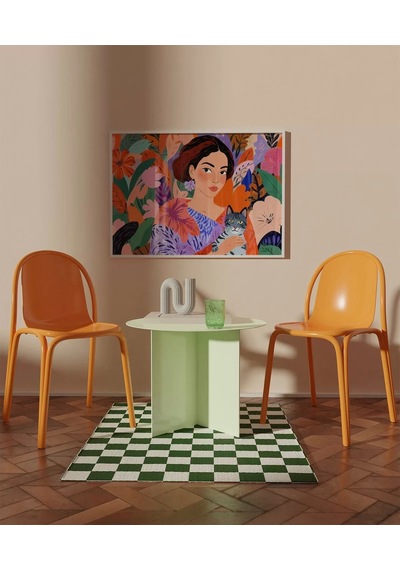 Çerçevesiz Poster Çiçeklerin Arasında